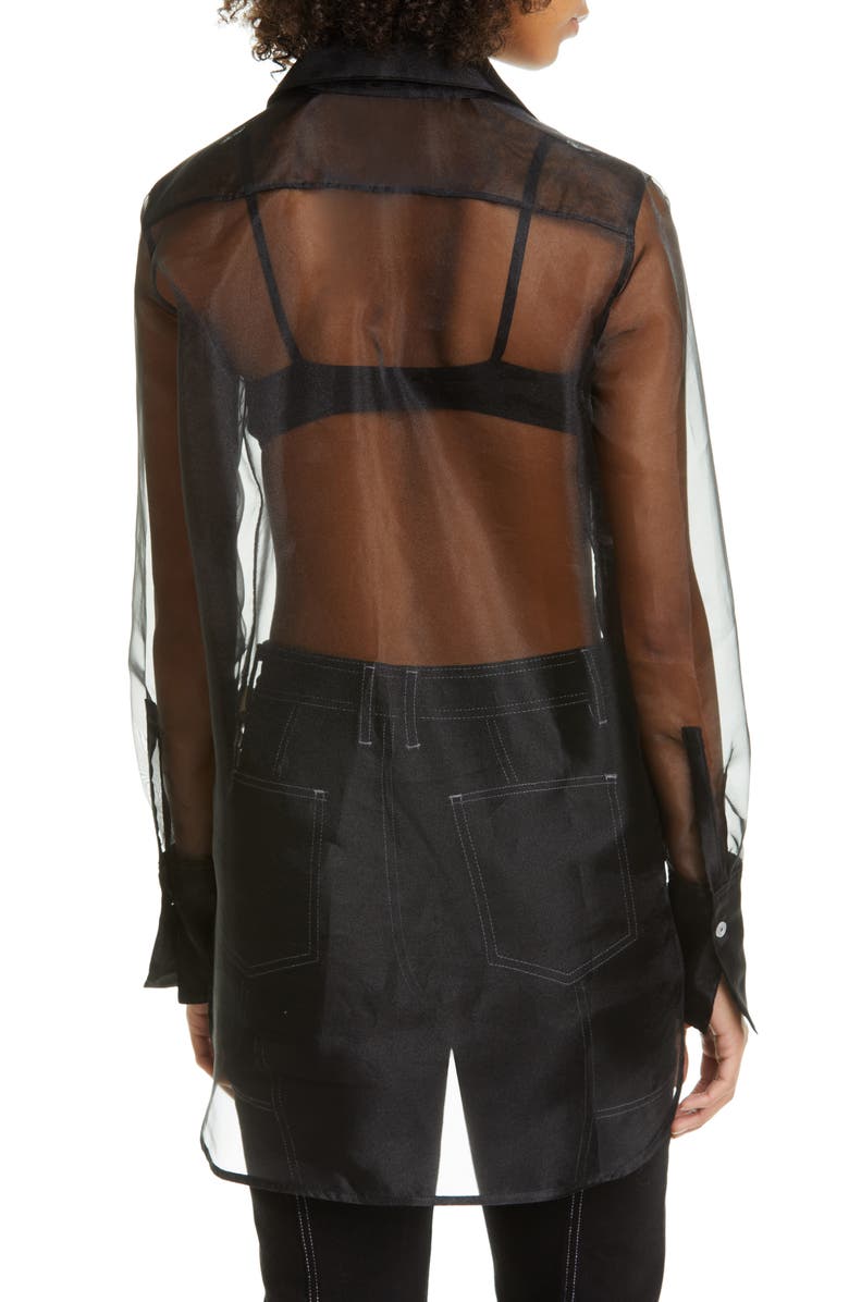 Simon Miller Rowena Sheer Long Sleeve Shirt, Alternate, color, 