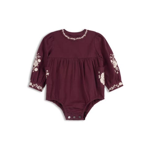 Looms Floral Embroidered Collection - Romper (Toddler, Little Kid & Big Kid)