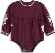 Ely's & Co. Looms Floral Embroidered Collection - Romper