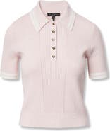 rag & bone Laurie Tipped Cotton & Cashmere Polo