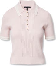 rag & bone Laurie Tipped Cotton & Cashmere Polo