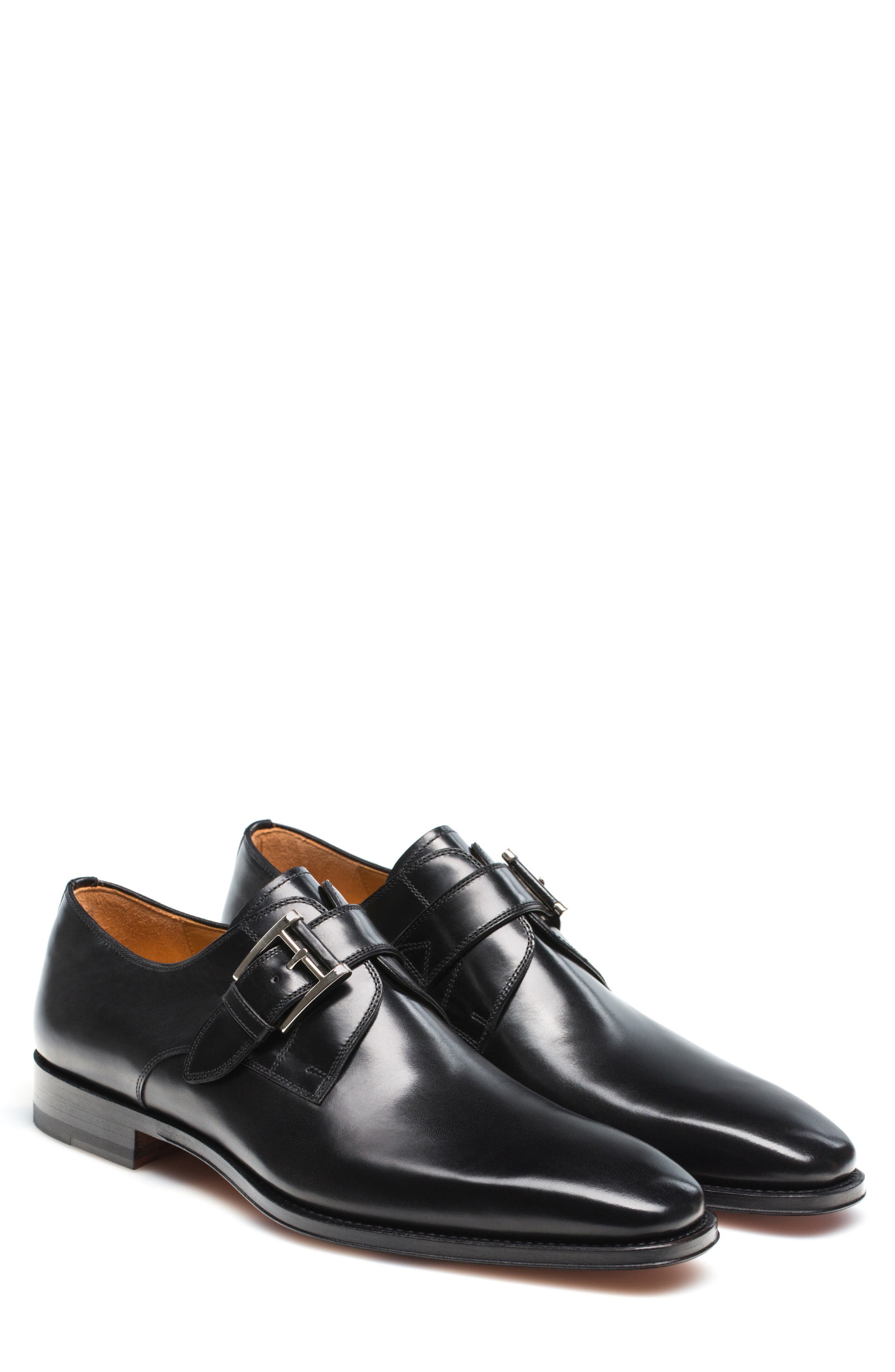 Magnanni Marco Plain Toe Monk Shoe, Main, color, 