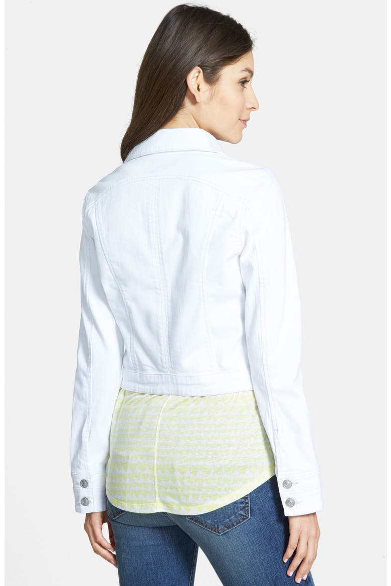 Jeans 'Savannah' Denim Jacket, Alternate, color, WHITE
