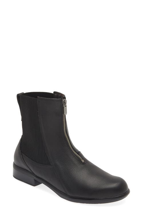 Naot Bora Chelsea Boot in Soft Black Leather 