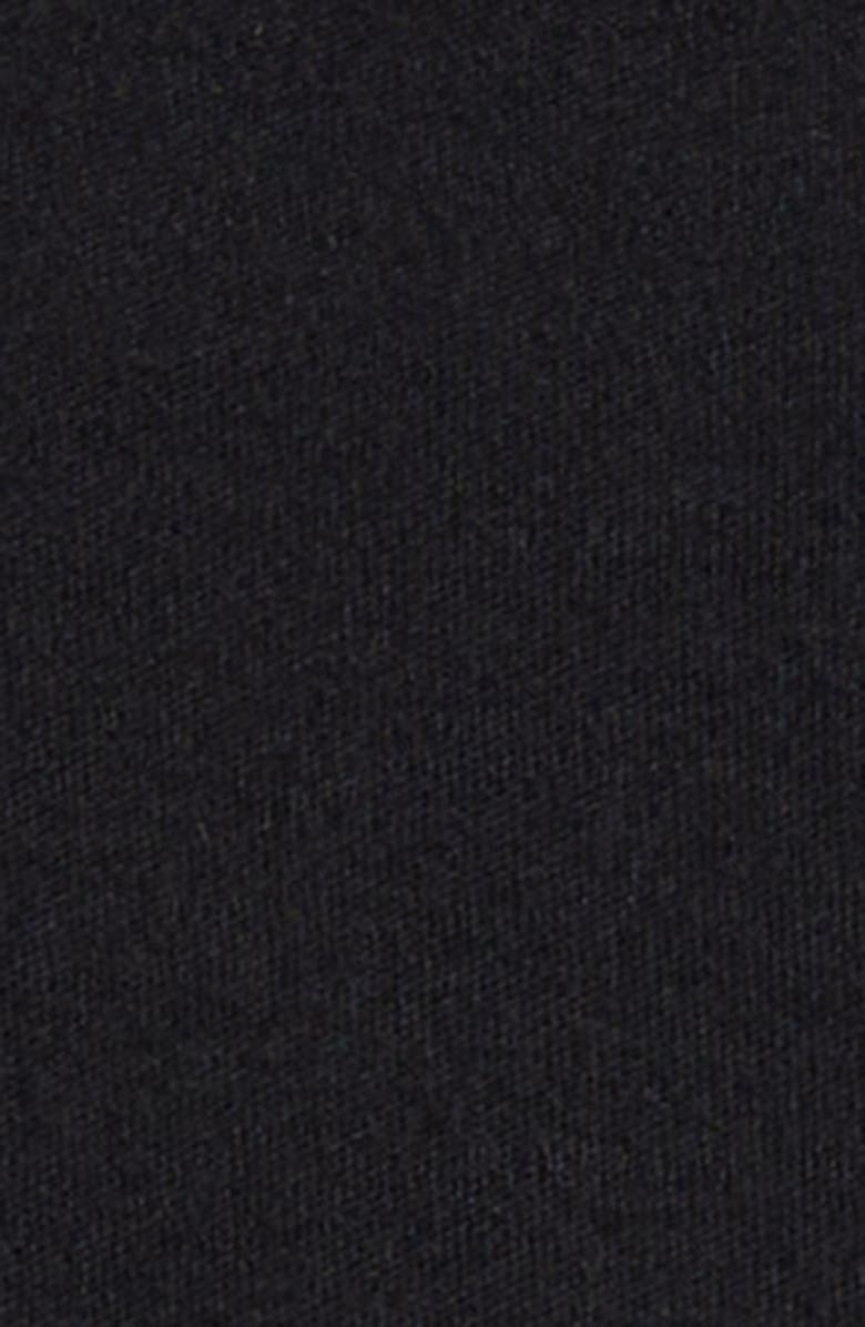 Givenchy Lambskin Leather Front Wool Bomber Jacket, Alternate, color, Black