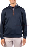 TailorByrd Ottoman Rib Quarter Zip Sweater