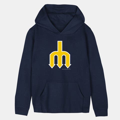 Toddler Mitchell & Ness  Navy Seattle Mariners Retro Logo Hoodie