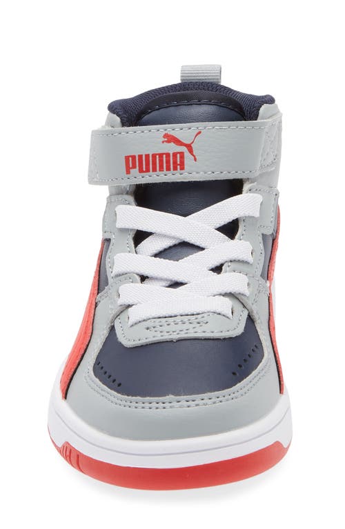 Puma Kids' Rebound Layup Sneaker In Club Navy-for All Time Red