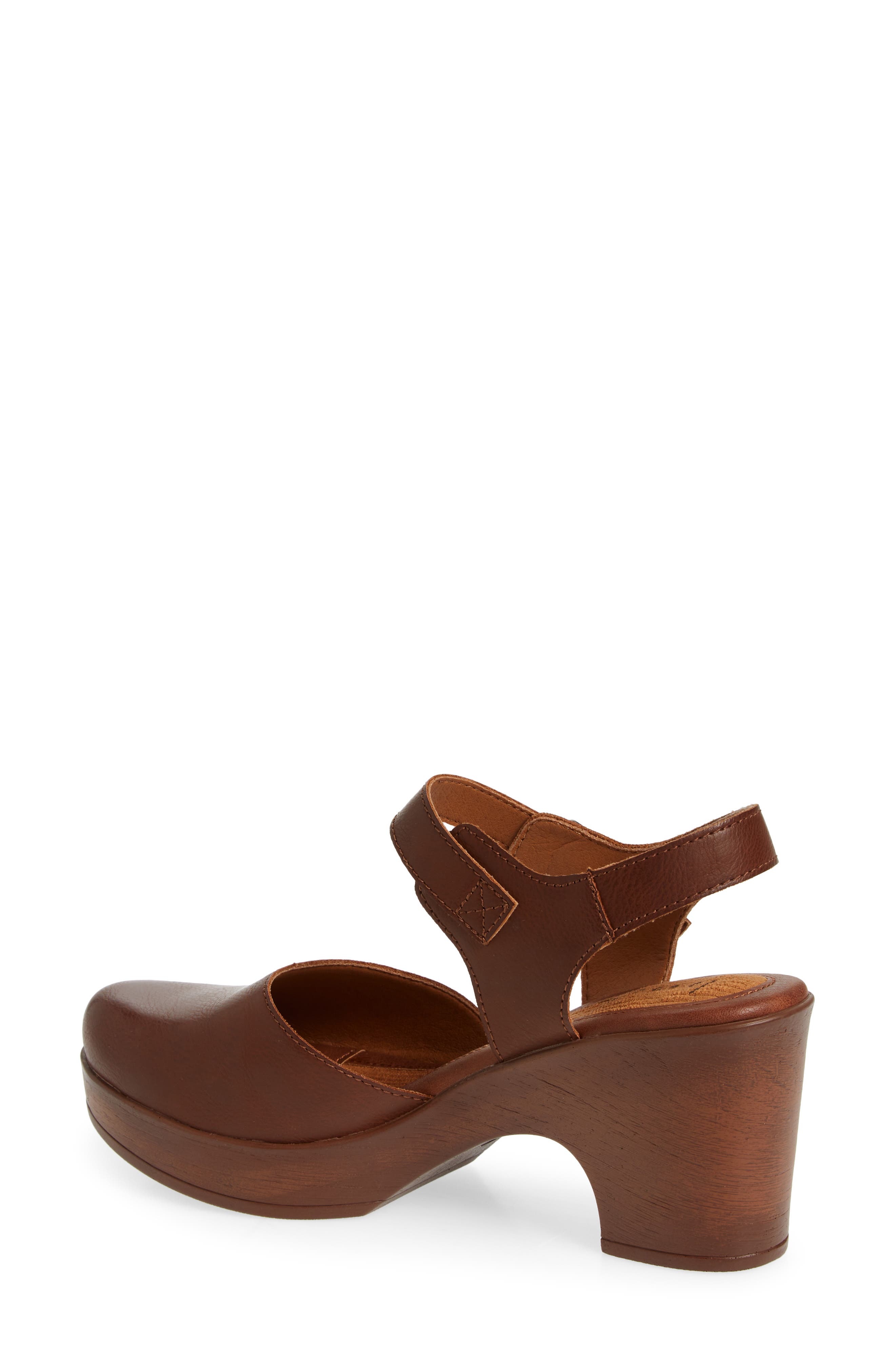 Natasha Clog Platform Pump, Alternate, color, BROWN
