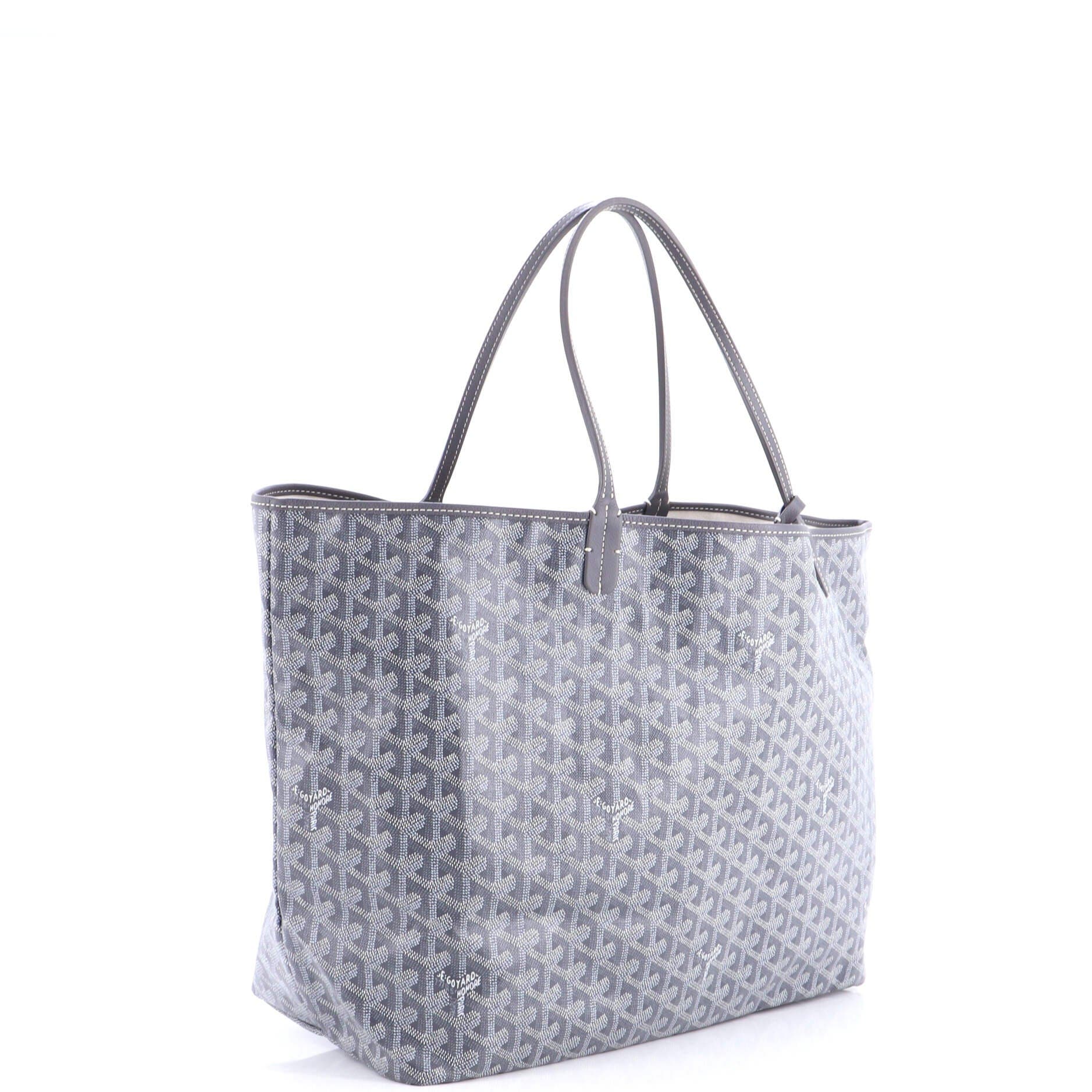 Pre-Owned Goyard Saint Louis Tote Coated Canvas GM, Alternate, color, Gray