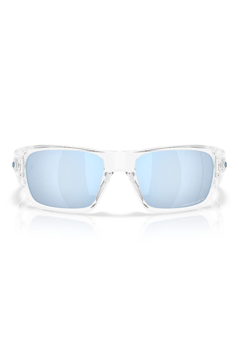 60mm Prizm™ Polarized Rectangular Sunglasses, Main, color, BLUE