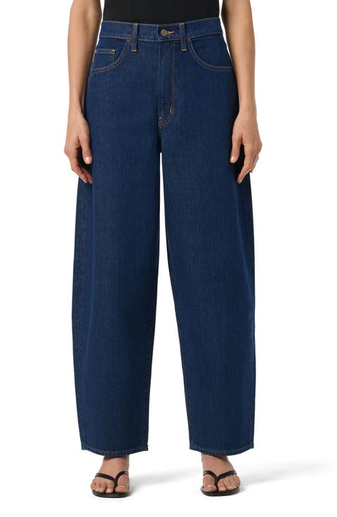 High Waist Ankle Barrel Leg Jeans (Paradox)