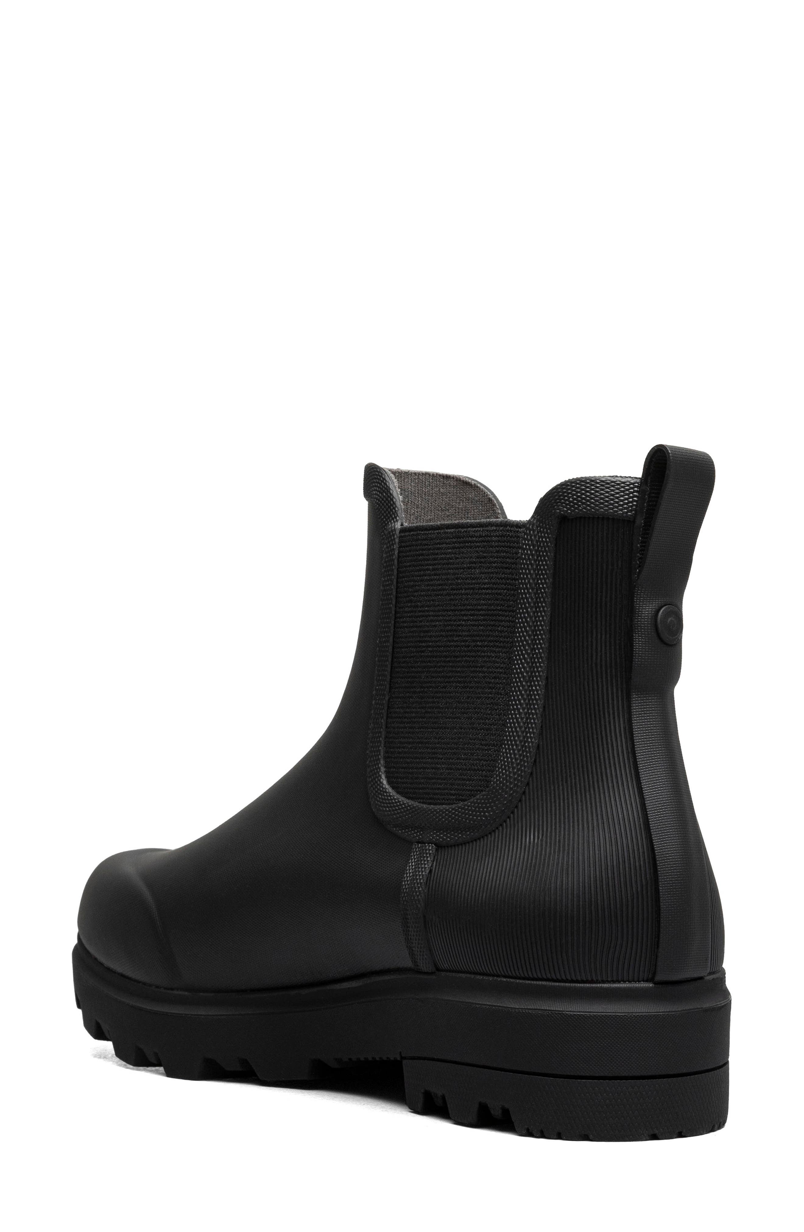 Bogs Holly Waterproof Chelsea Boot, Alternate, color, Black