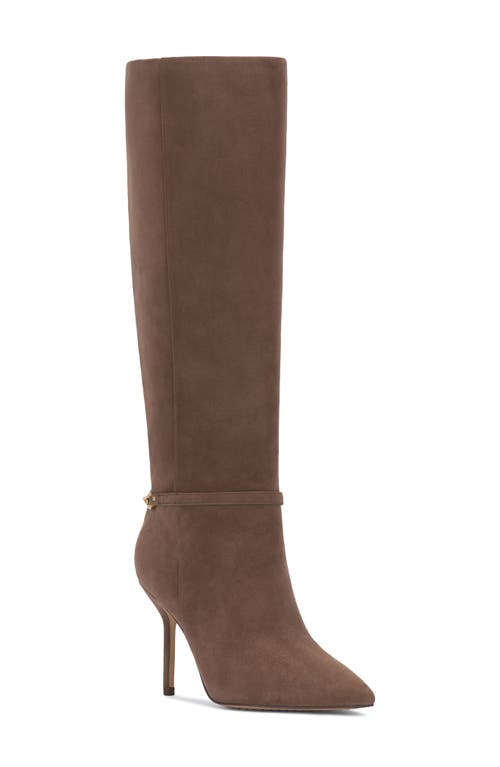 Vince Camuto Mirtha Pointed Toe Knee High Boot In Brown