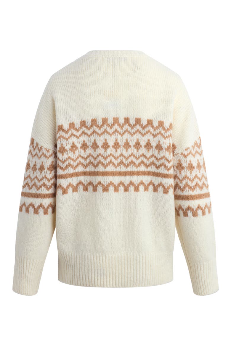 The Winter William Merino Wool Blend Sweater, Alternate, color, IVORY FAIRISLE