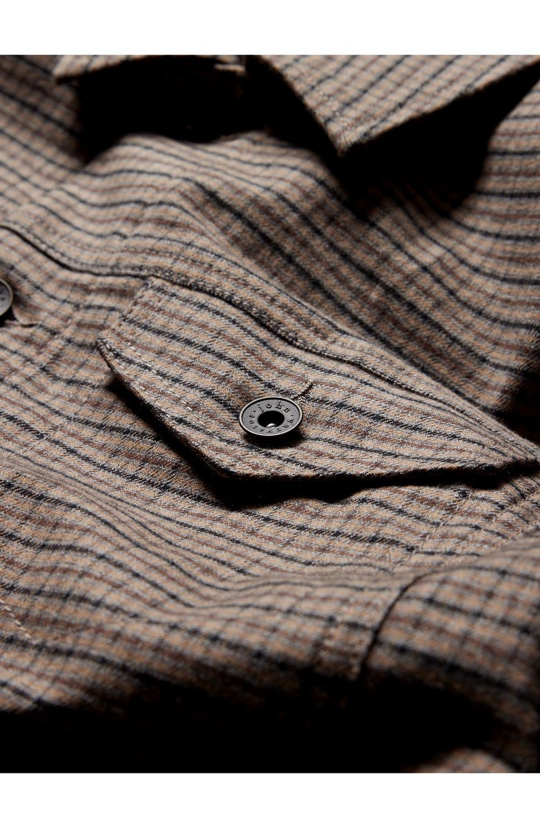 John Varvatos Evans Check Denim Trucker Jacket, Alternate, color, 