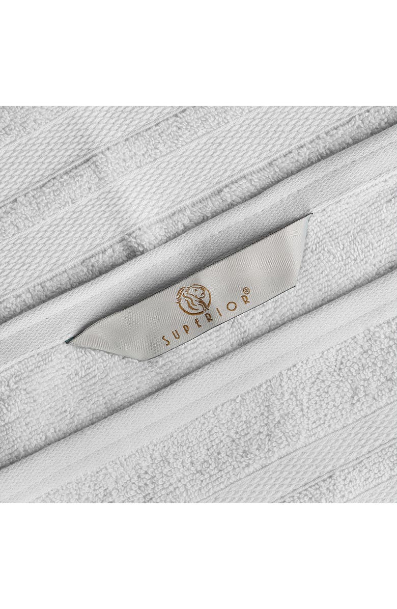 Superior 4-Piece Turkish Cotton Bath Towels, Alternate, color, Silver