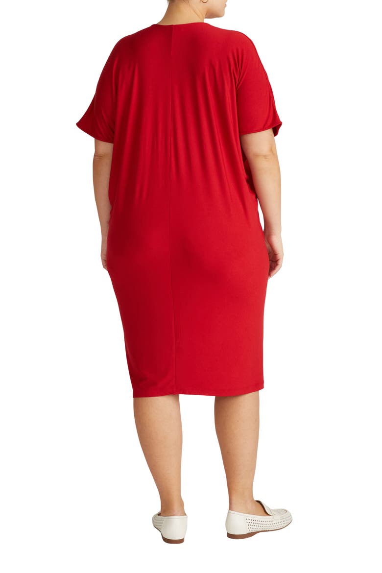 Teresa Jersey Shift Dress, Alternate, color, NEW YORK RED