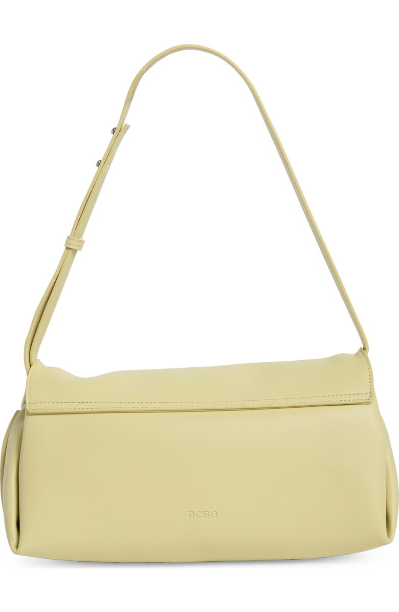 BCBG Draped Shoulder Bag, Alternate, color, Lemon