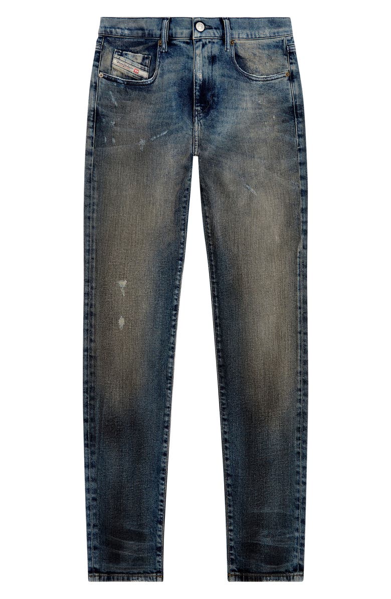 DIESEL<sup>®</sup> D-Strukt Distressed Slim Fit Jeans, Alternate, color,