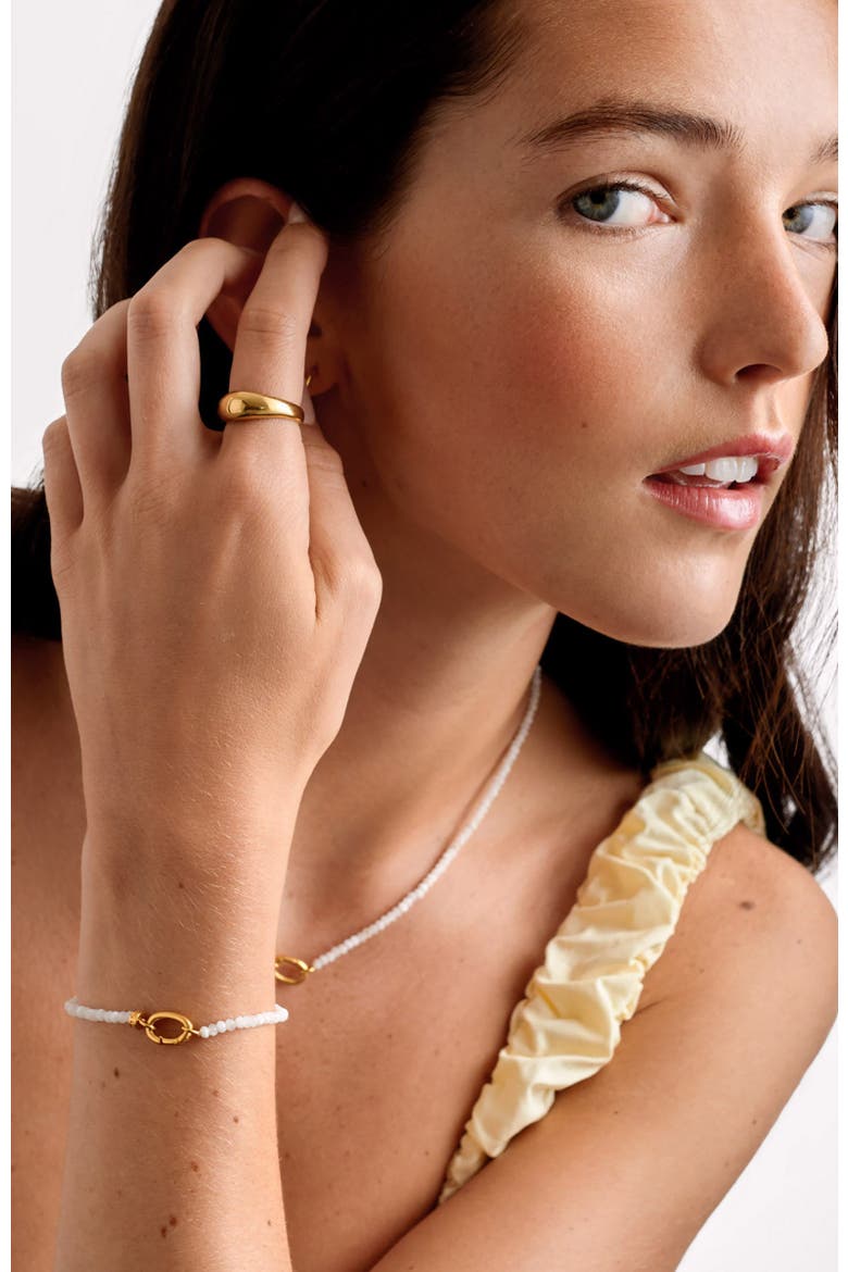 Moonstone Bracelet, Alternate, color, Gold