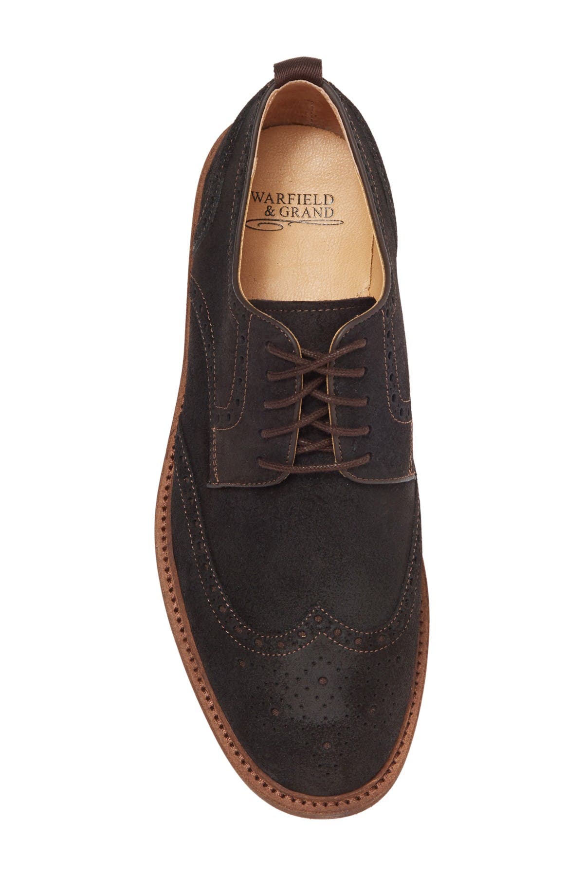 Warfield & Grand Davies Suede Wingtip Derby, Alternate, color, 