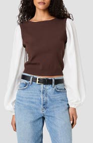 French Connection Maxime Layered Look Sweater Vest
