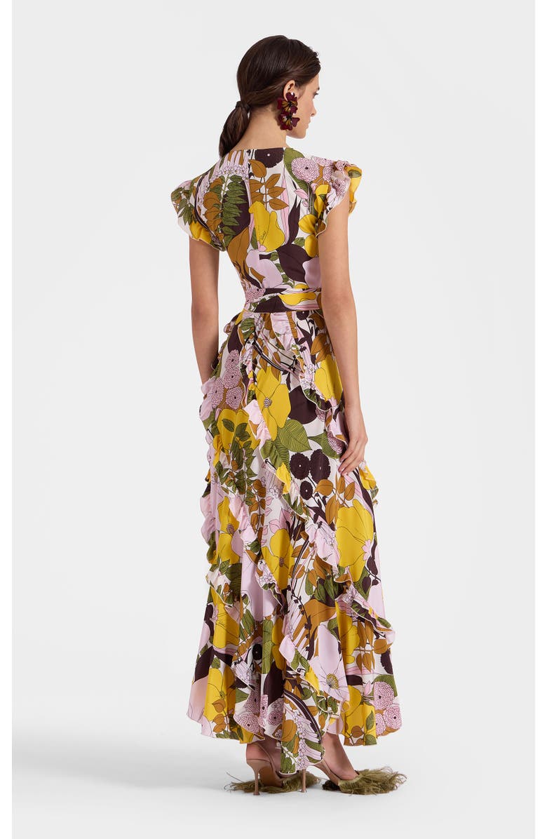 La DoubleJ Lollipop Wrap Dress, Alternate, color, Big Flower Rose Pink