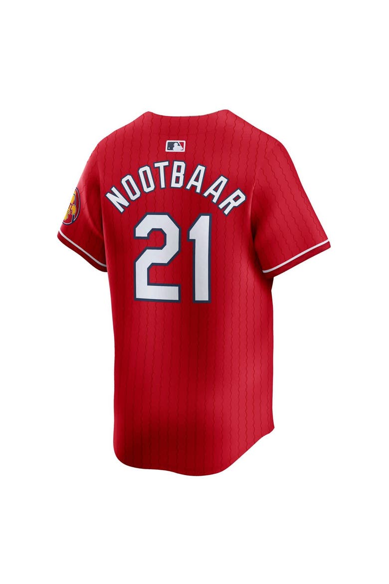Men's Nike Lars Nootbaar Red St. Louis Cardinals City Connect Limited Jersey, Alternate, color, Red