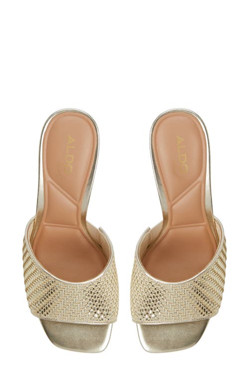 Shop Aldo Fiala Wedge Sandal In Gold