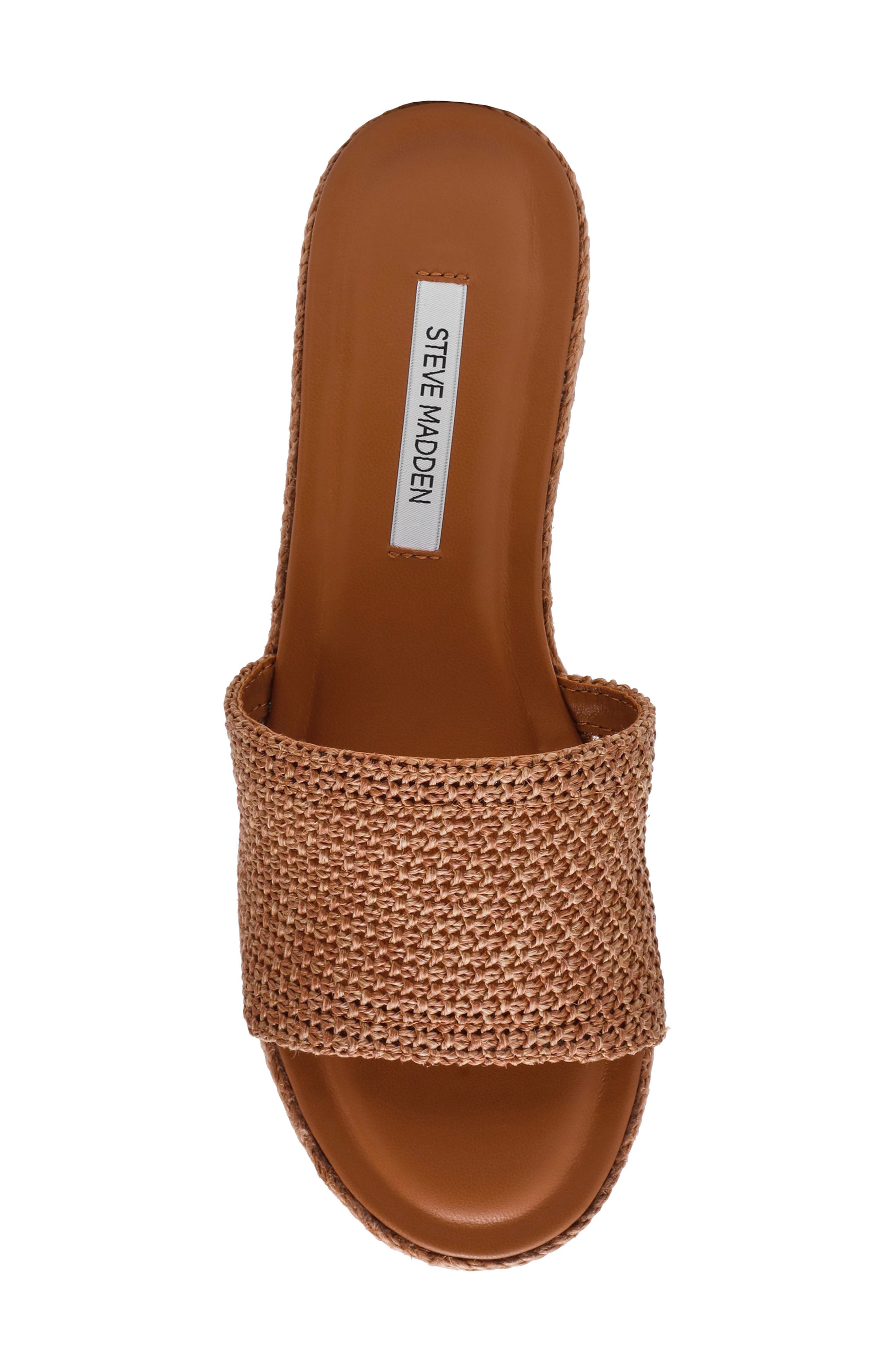 Steve Madden Trippy Platform Sandal, Alternate, color, Cognac