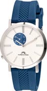 PORSAMO BLEU Bennett Silicone Strap Watch, 40mm