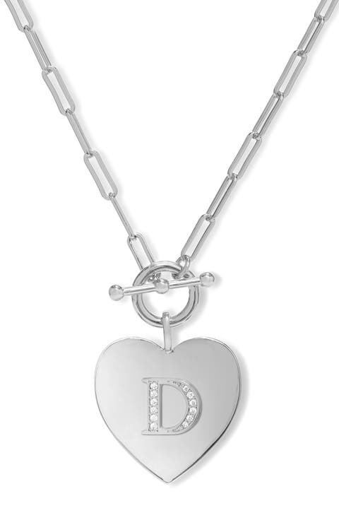 Love Letters Initial Heart Medallion Necklace