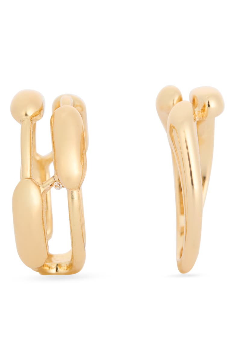 Leith Set of 2 Abstract Rings, Alternate, color, Gold