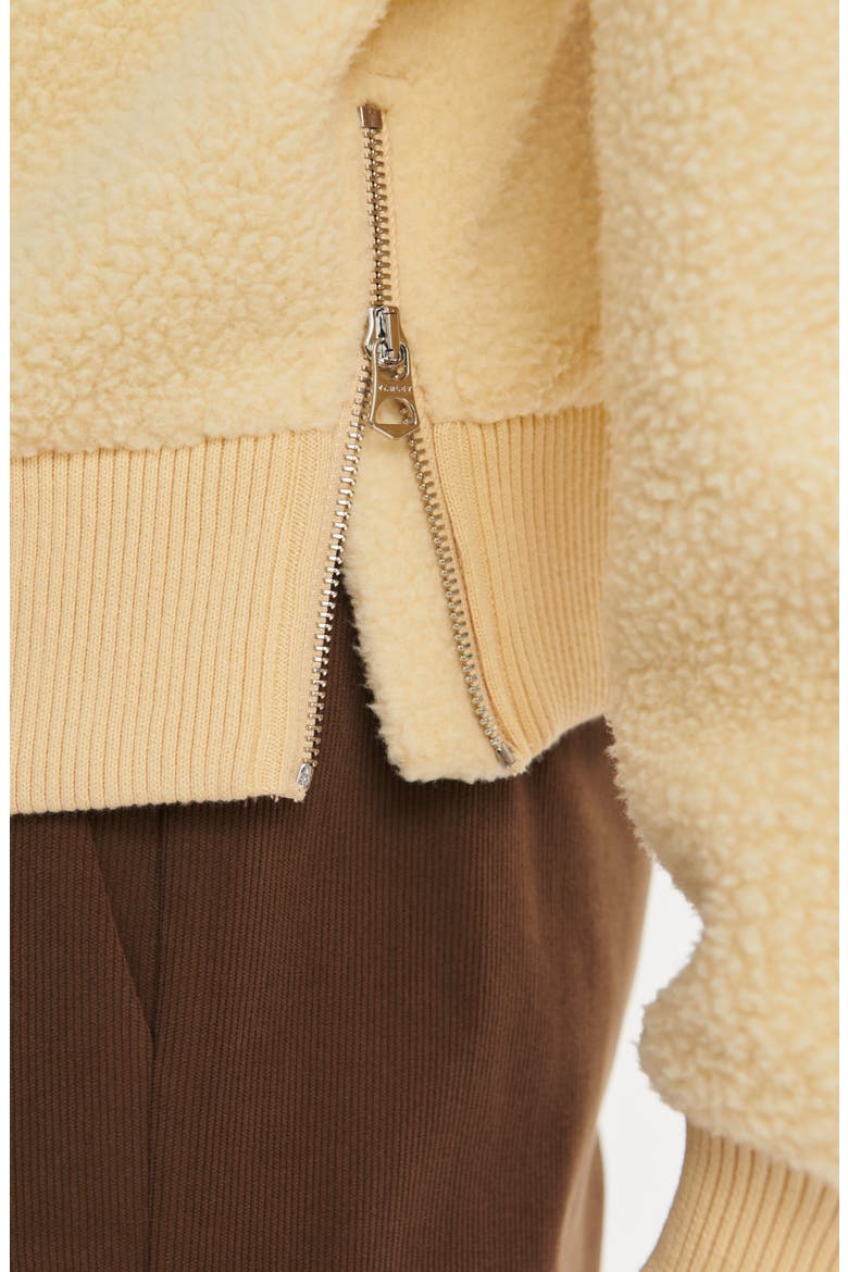 Jaylin High Pile Fleece Half-Zip Pullover, Alternate, color, REED YELLOW