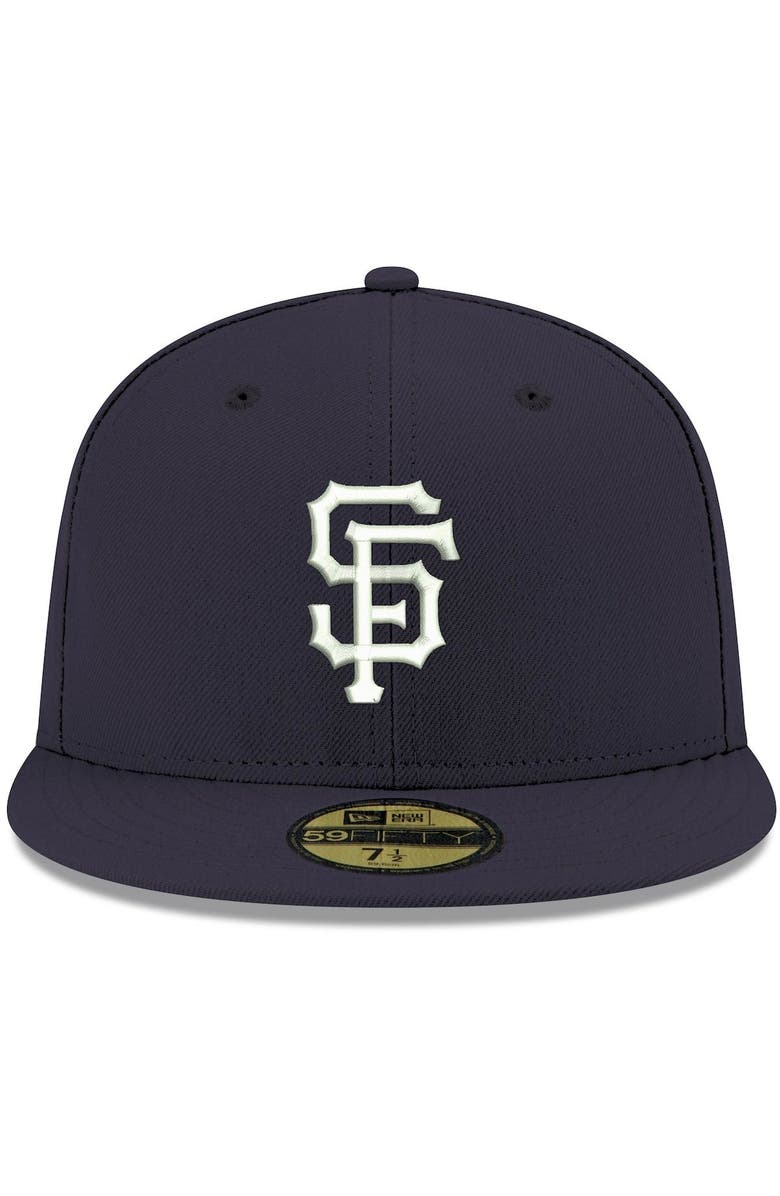 New Era Men's New Era Navy San Francisco Giants White Logo 59FIFTY Fitted Hat, Alternate, color, Navy