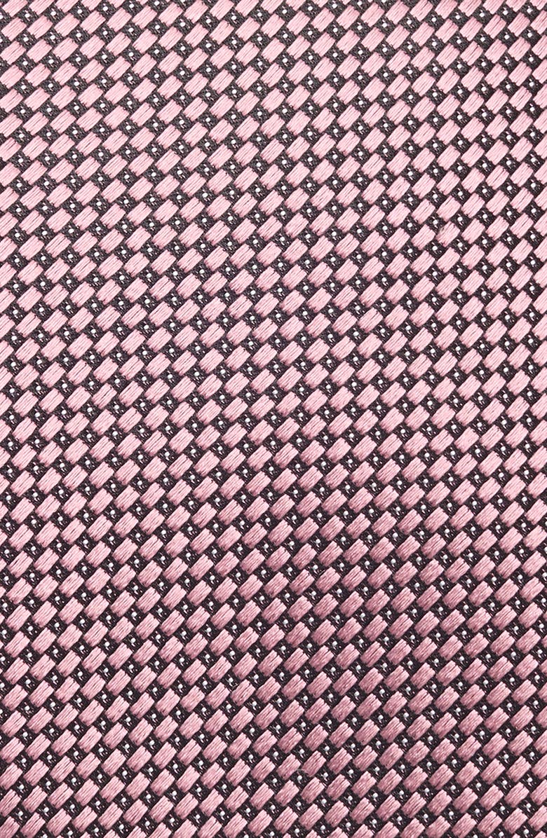 ZEGNA TIES Neat Silk Tie, Alternate, color, Md Pnk Micro Fan