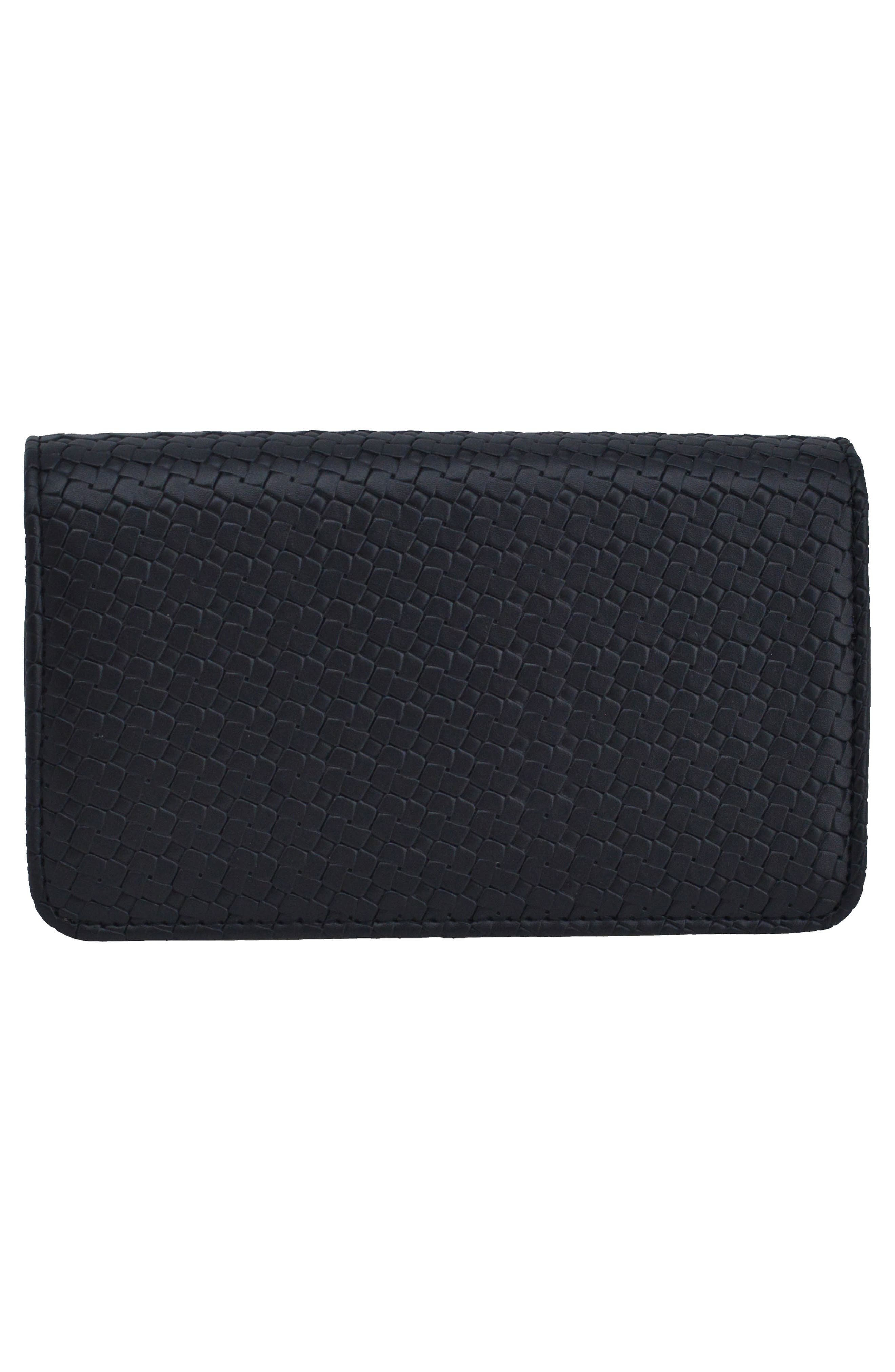 bebe Otto Crossbody Bag with Matching Wallet, Alternate, color, Black