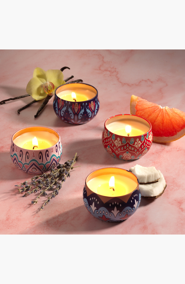 Lovery Travel Candle 4-Piece Gift Set, Alternate, color, Multi