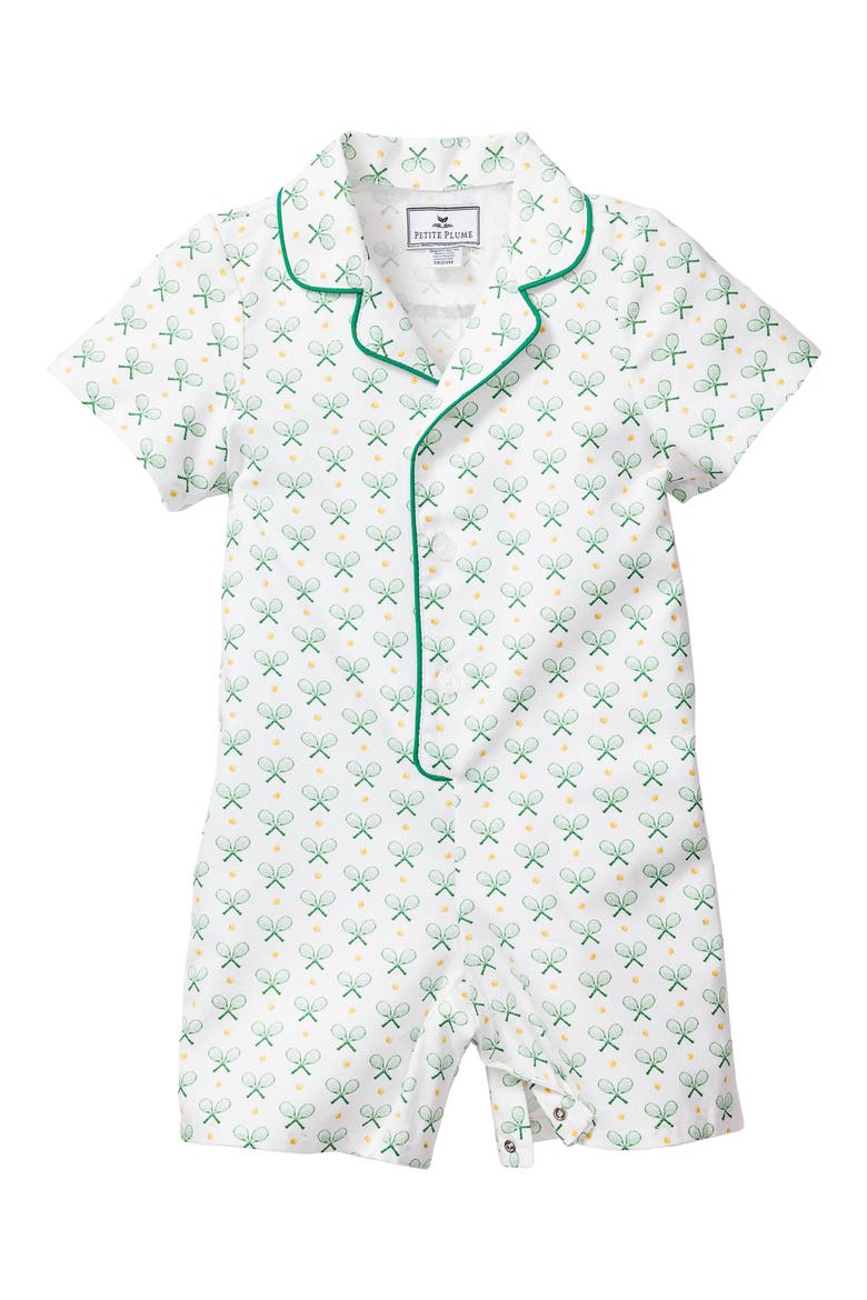Match Point Summer Romper, Main, color, GREEN