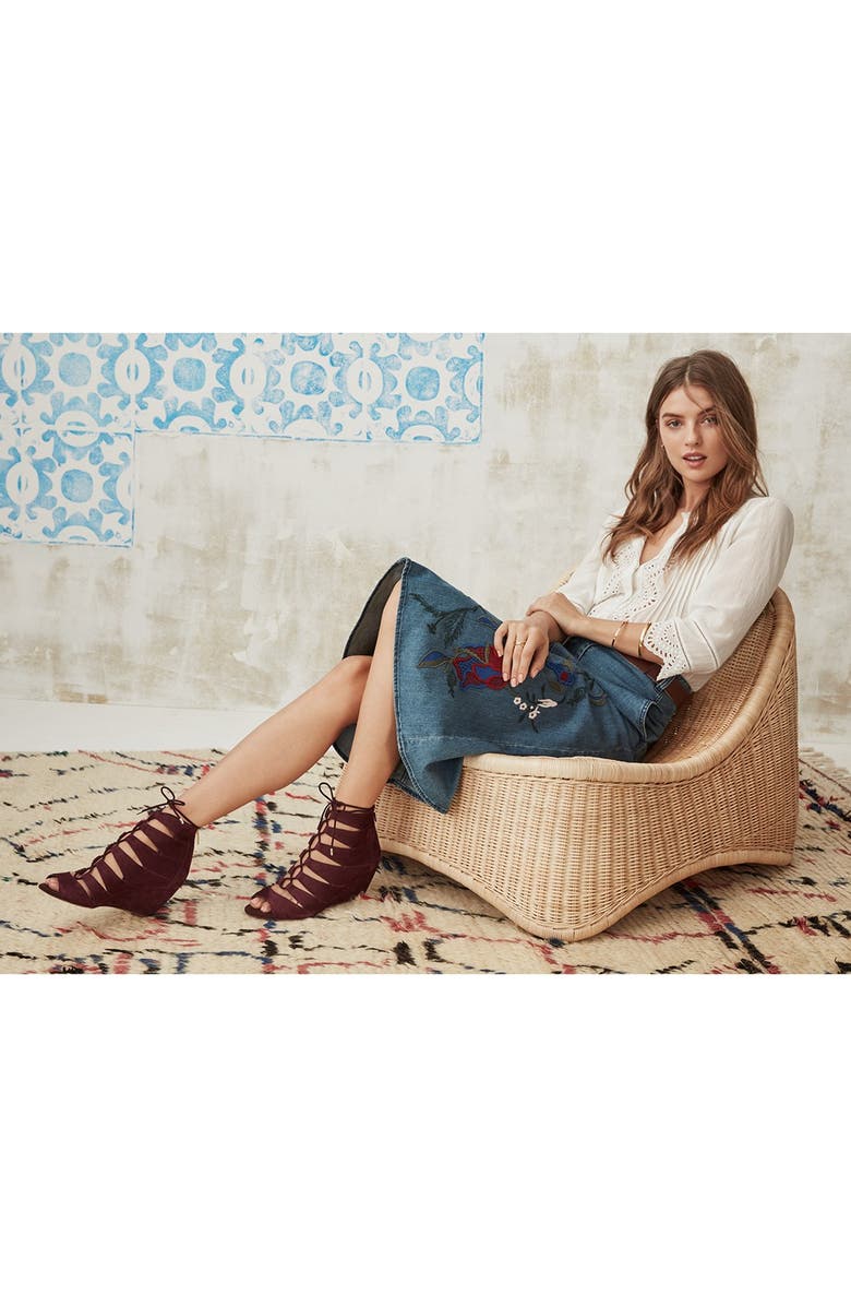 Sam Edelman 'Santina' Lace-Up Wedge Sandal, Alternate, color,