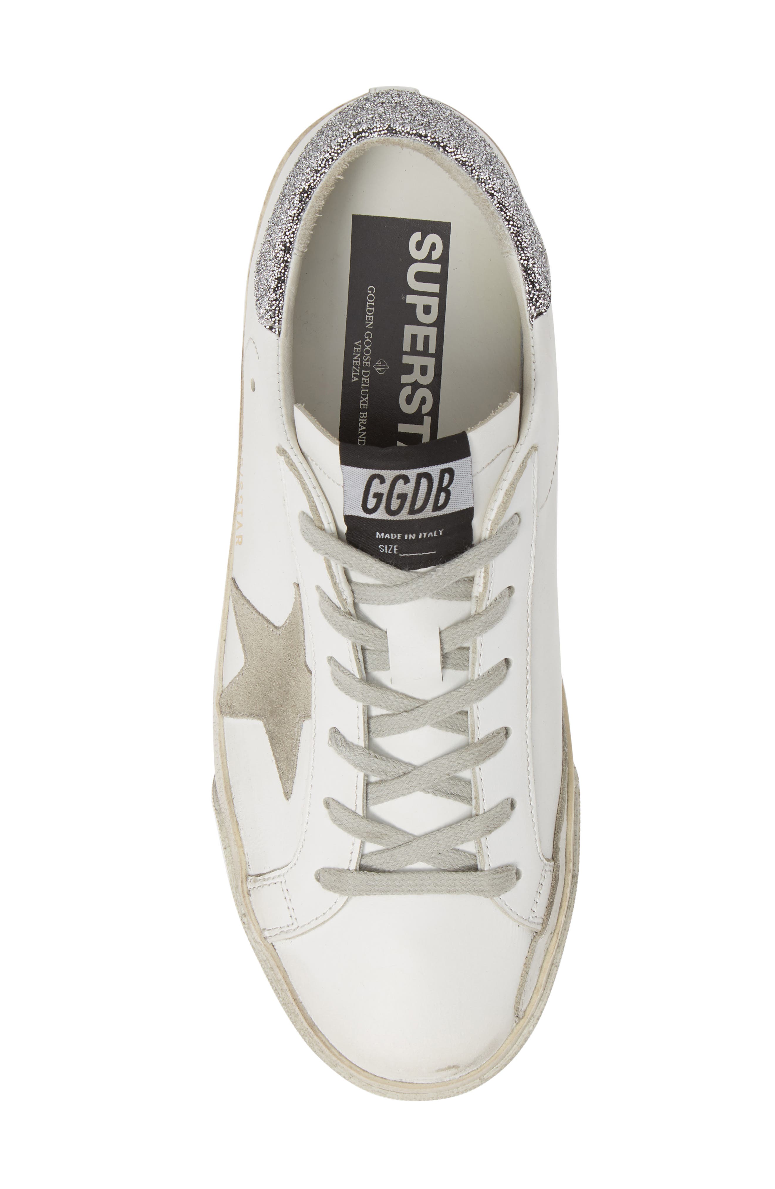 Golden Goose Superstar Crystal Embellished Sneaker, Alternate, color, 