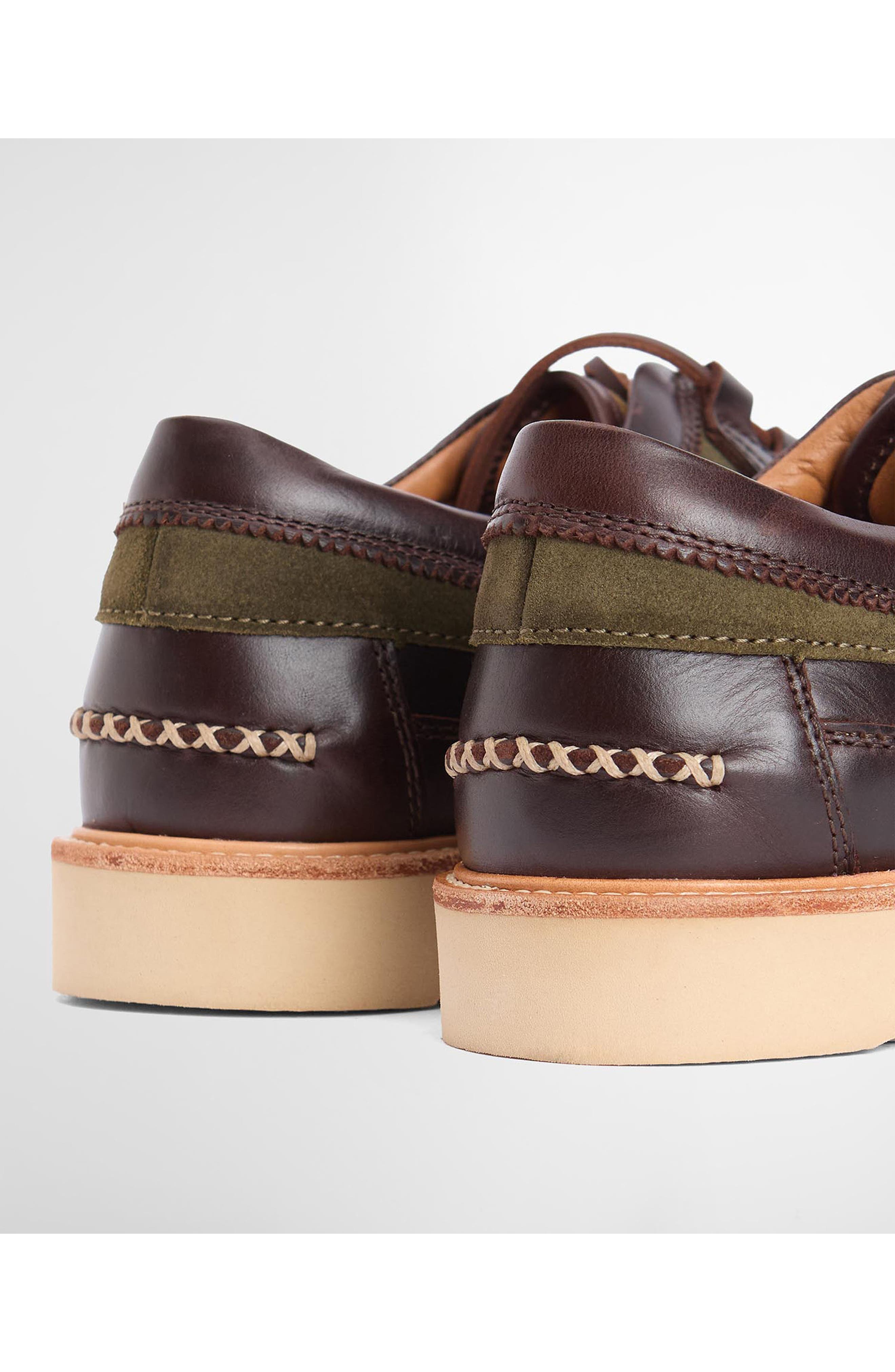 Grindon Lugged Kiltie Lace-Up Shoe, Alternate, color, DARK CHOCOLATE/ OLIVE