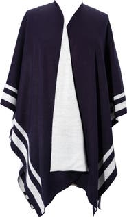 Lauren Ralph Lauren Jet Setter Reversible Knit Poncho