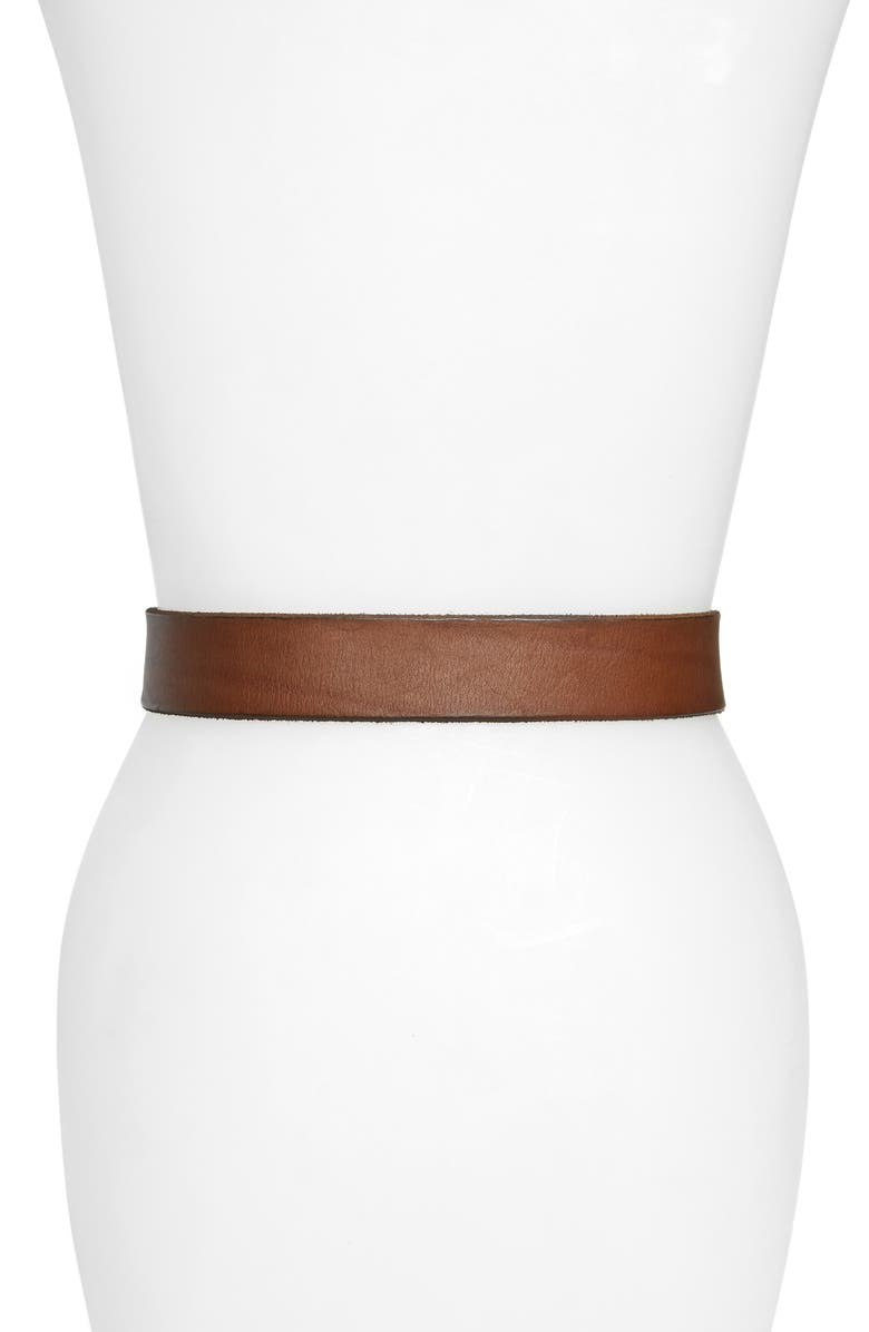 Gucci GG Logo Buckle Leather Belt, Alternate, color,