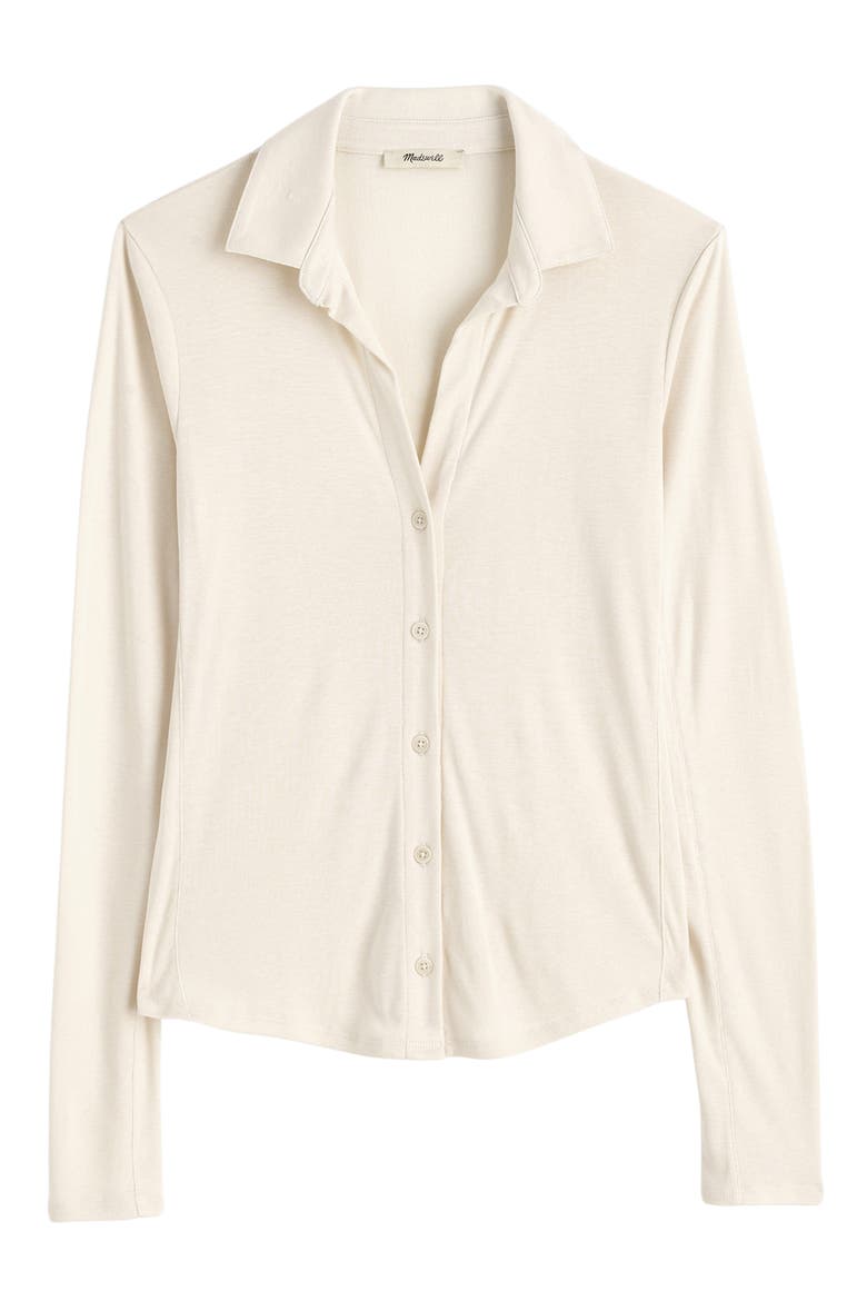 Camp Long Sleeve Button-Up Shirt, Alternate, color, VINTAGE IVORY