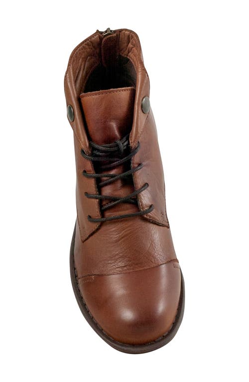 Miz Mooz Lennox Lace-up Bootie In Brown