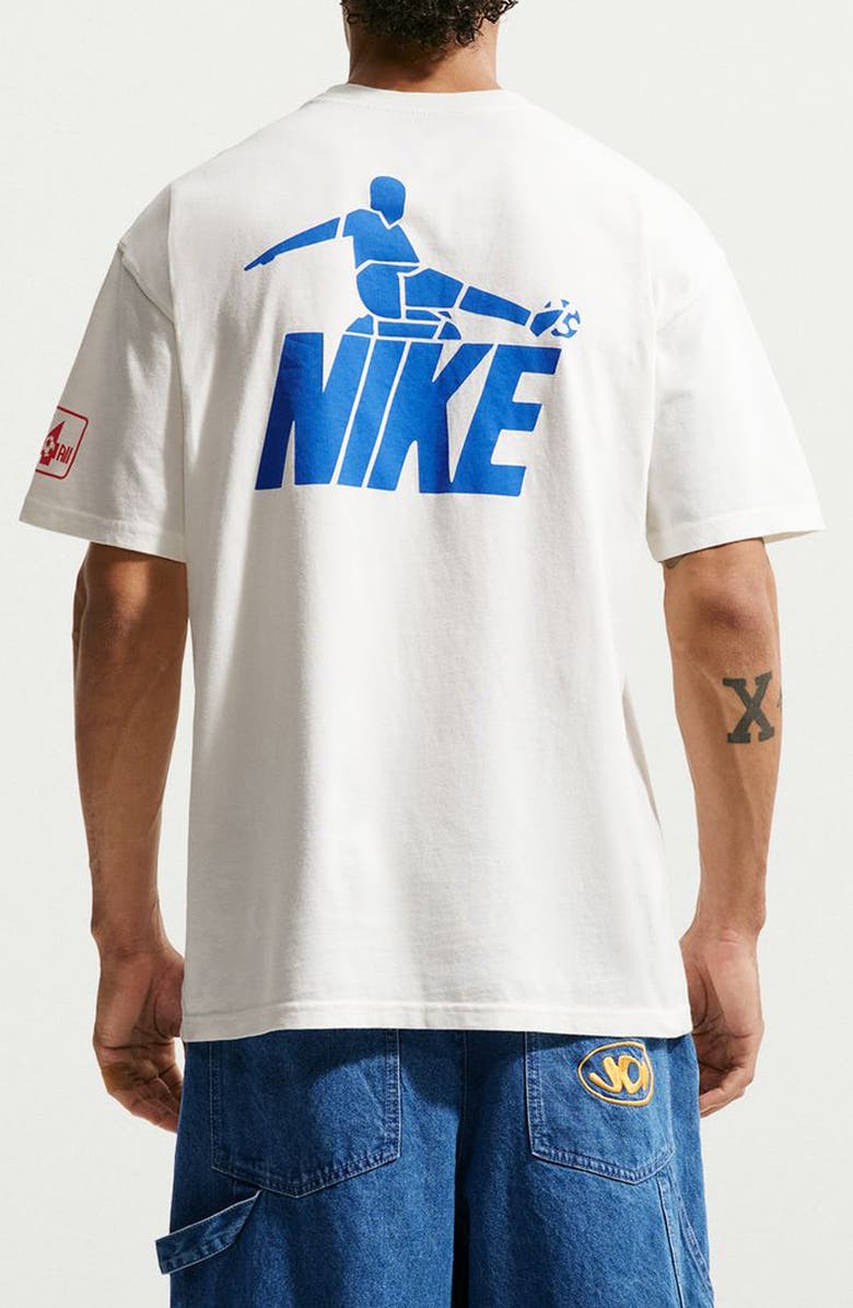 Nike Friendship Tournament Soccer Graphic T-Shirt, Alternate, color, Sail