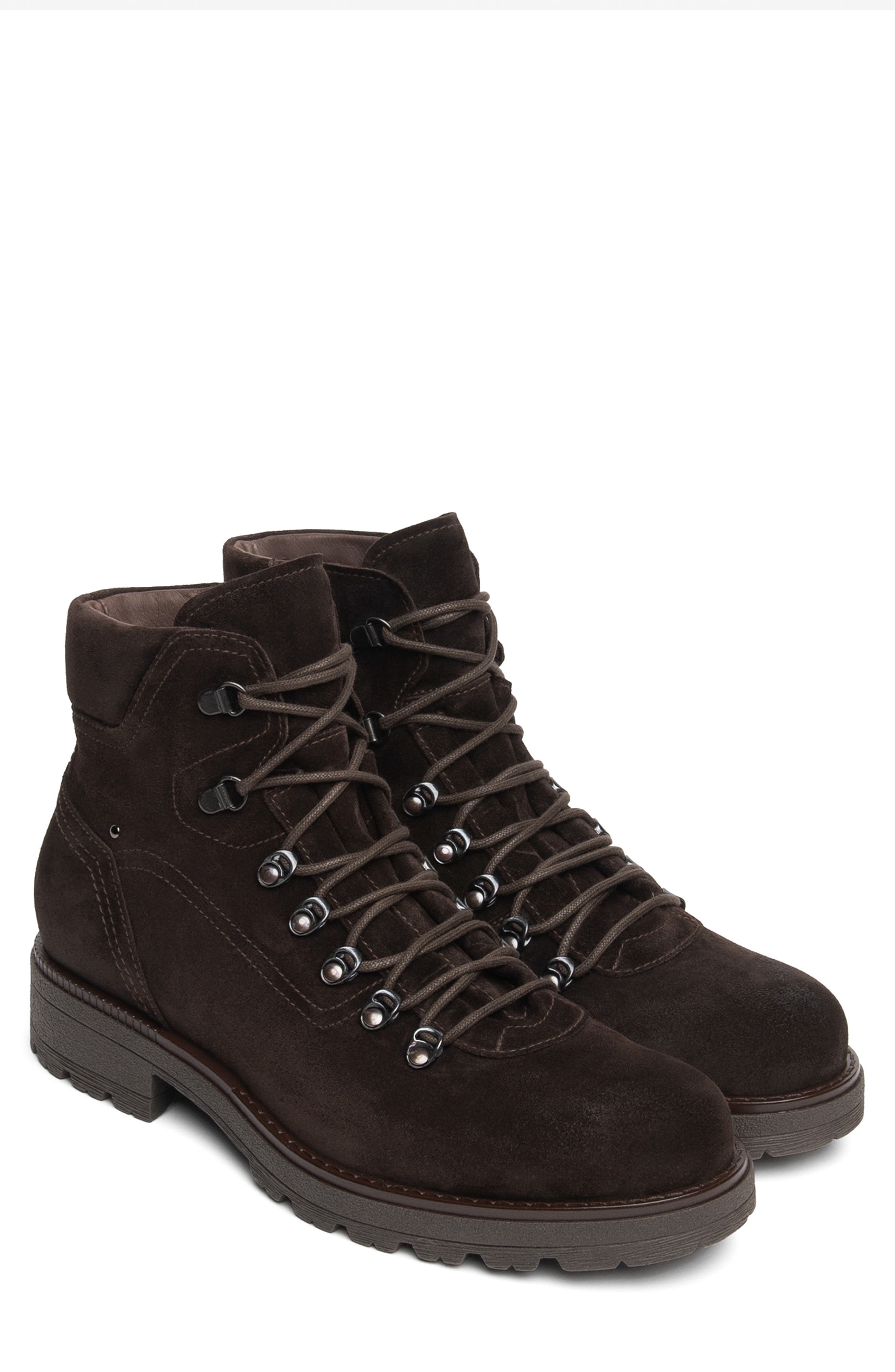 Hiker Leather Boot, Main, color, CHOCOLATE