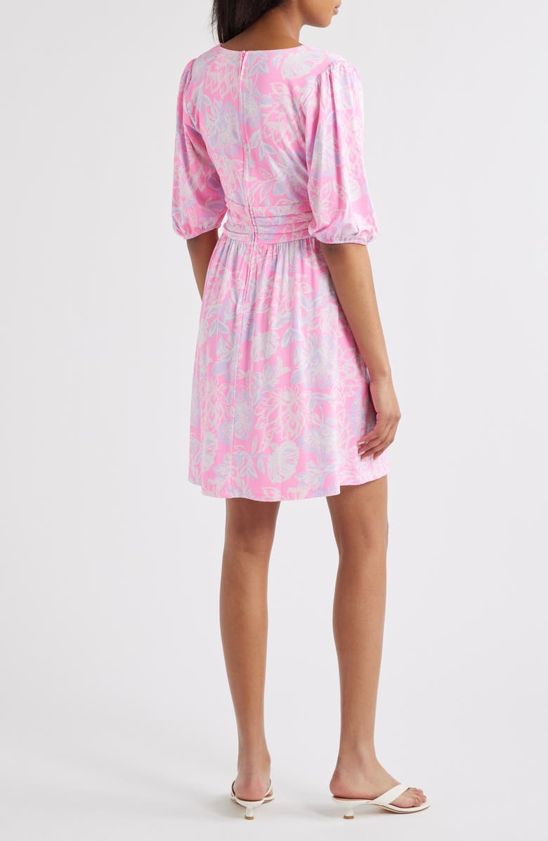 Lilly Pulitzer<sup>®</sup> Brightan Floral Fit & Flare Dress, Alternate, color, Rousseau Pink Zen Garden